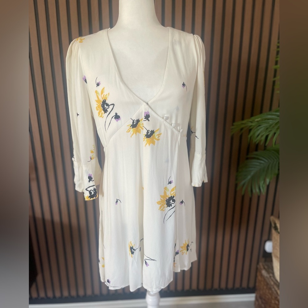 Free People Floral Wrap Dress